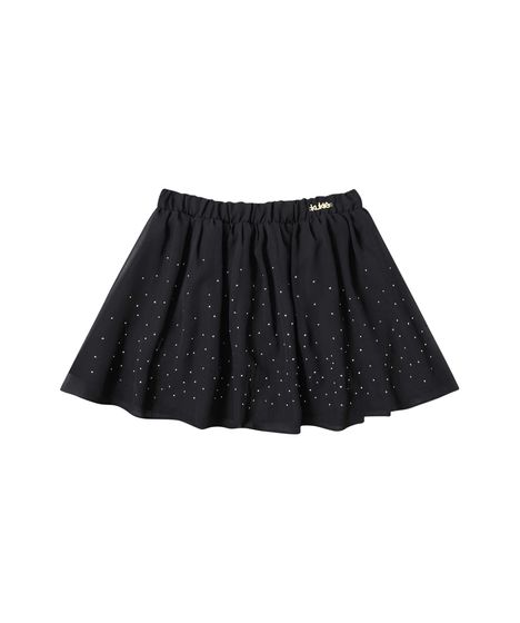 saia preta com pedraria