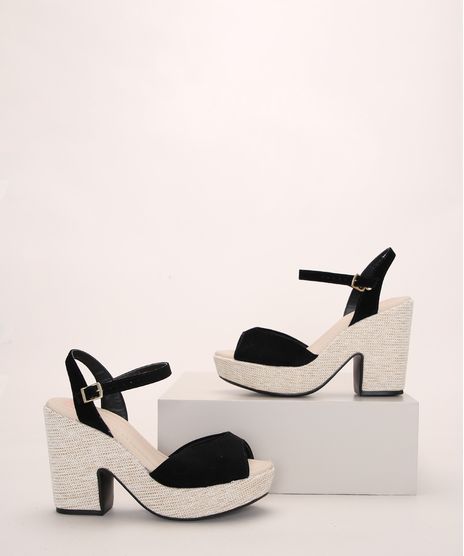 Sandalia-de-Suede-Feminina-Moleca-Plataforma-com-Palha-Preta-9979797-Preto_1