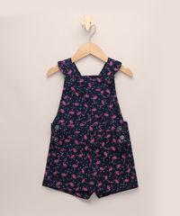 Jardineira-Short-Saia-de-Sarja-Infantil-Estampada-de-Flamingos-com-Babado-Azul-Marinho-9965544-Azul_Marinho_1