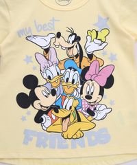 Blusa-Infantil-Turma-do-Mickey-com-Glitter-Manga-Curta-Amarela-9968364-Amarelo_2