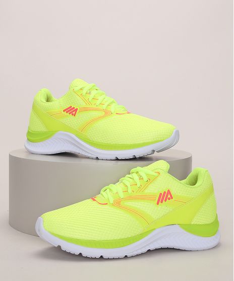 Tenis-Feminino-Esportivo-Ace-com-Recortes-Amarelo-Neon-9971127-Amarelo_Neon_1