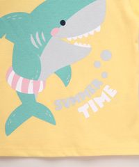 Camiseta-Infantil-Tubarao-com-Boia-Manga-Curta-Amarela-9963730-Amarelo_4