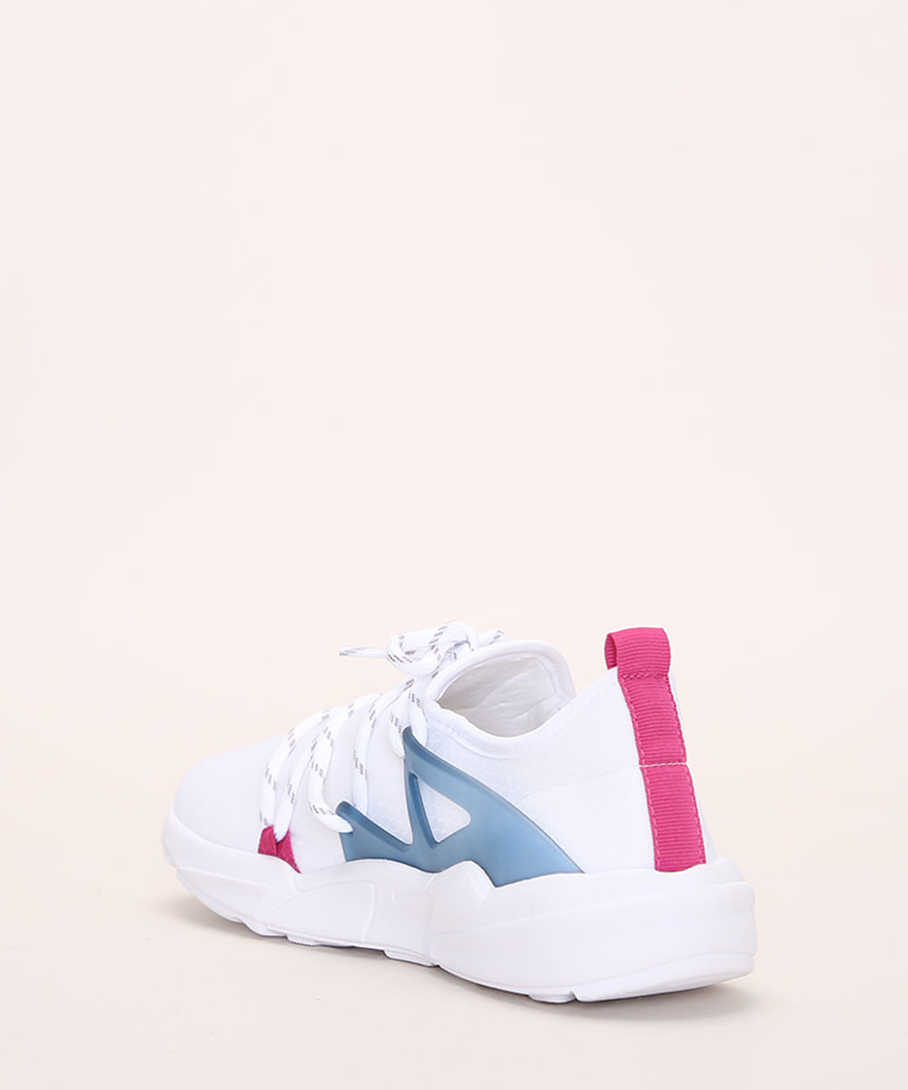 cadarço branco nike