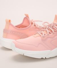 Tenis-de-Neoprene-Feminino-Oneself-Chunky-Sneaker-com-Cadarco-Coral-9972828-Coral_3