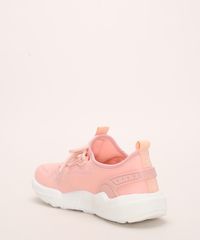 Tenis-de-Neoprene-Feminino-Oneself-Chunky-Sneaker-com-Cadarco-Coral-9972828-Coral_4