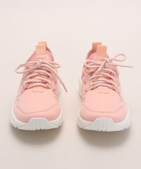 Tenis-de-Neoprene-Feminino-Oneself-Chunky-Sneaker-com-Cadarco-Coral-9972828-Coral_5