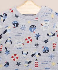 Conjunto-Infantil-de-Camiseta-Estampada-Barco-Manga-Curta-Cinza-Mescla---Bermuda-de-Moletom---Babador--Vermelho-9968233-Vermelho_3