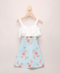 Vestido-Infantil-Estampado-Floral-com-Babado-e-Cinto-Alca-Media-Azul-Claro-9966823-Azul_Claro_1