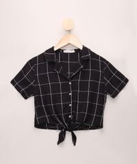 Camisa-Juvenil-Estampada-Geometrica-com-No-Manga-Curta-Preta-9967912-Preto_1