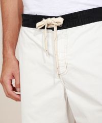 Bermuda-de-Sarja-Masculina-Reta-Bicolor-com-Cordao-e-Bolsos-Off-White-9968615-Off_White_4 Bermuda-de-Sarja-Masculina-Reta-Bicolor-com-Cordao-e-Bolsos-Off-White-9968615-Off_White_4