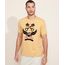 Camiseta-Masculina-Aguia--Stay-Wild--Flocada-Manga-Curta-Gola-Careca-Mostarda-9974485-Mostarda_1
