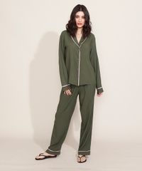 Pijama-Feminino-Camisa-com-Vivo-Contrastante-Manga-Longa-Verde-9966953-Verde_3