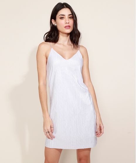 Vestido-Feminino-Curto-Plissado-Alca-Fina-Prateado-9969470-Prateado_1