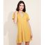 Vestido-Feminino-Curto-Canelado-com-Babado-e-Amarracao-Manga-Curta-Mostarda-9960949-Mostarda_1