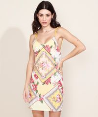 Vestido-Feminino-Curto-Estampado-Floral-Lenco-Alca-Cruzada-Amarelo-Claro-9968009-Amarelo_Claro_1