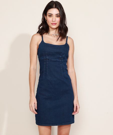 Vestido-Jeans-Feminino-Curto-com-Pregas-Alca-Fina-Azul-Escuro-9969053-Azul_Escuro_1 Vestido-Jeans-Feminino-Curto-com-Pregas-Alca-Fina-Azul-Escuro-9969053-Azul_Escuro_1