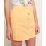 Saia-de-Sarja-Feminina-Curta-com-Botoes-Laranja-Claro-9971214-Laranja_Claro_1