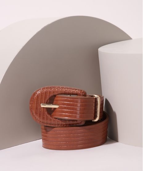 Cinto-Feminino-Medio-Texturizado-Cobra-Marrom-9927288-Marrom_1