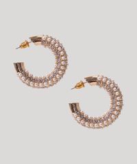 Brinco-Feminino-de-Argola-com-Mini-Perolas-e-Strass-Dourado-9962026-Dourado_3