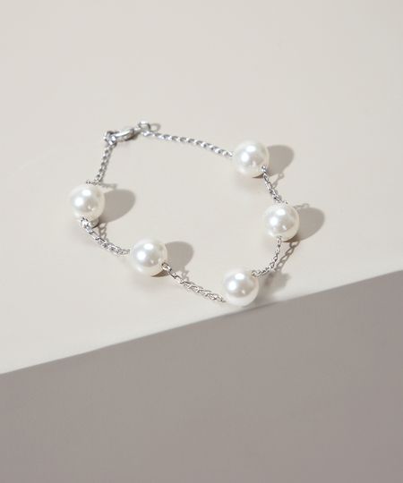 Pulseira-Feminina-Fina-com-Perolas-Prateada-9976693-Prateada_1