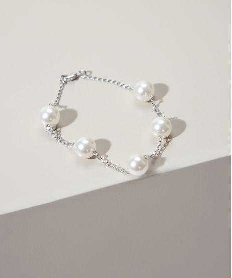 Pulseira-Feminina-Fina-com-Perolas-Prateada-9976693-Prateada_1