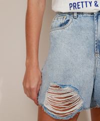 Short-Jeans-Feminino-Mindset-Cintura-Super-Alta-Destroyed-Marmorizado-com-Barra-Desfiada-Azul-Claro-9975955-Azul_Claro_5