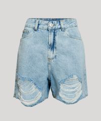 Short-Jeans-Feminino-Mindset-Cintura-Super-Alta-Destroyed-Marmorizado-com-Barra-Desfiada-Azul-Claro-9975955-Azul_Claro_6