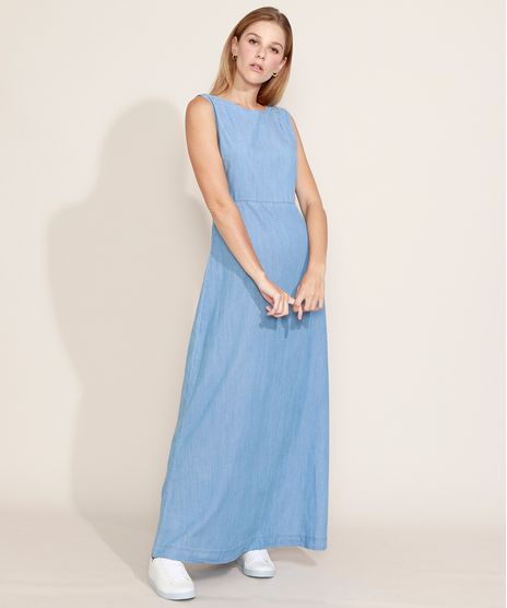 Vestido-Jeans-Feminino-Mindset-Longo-com-Vazado-Sem-Manga-Azul-Claro-9979867-Azul_Claro_1