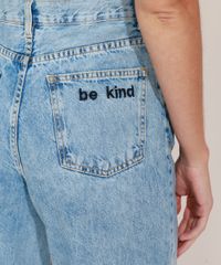 Calca-Jeans-Feminina-Mindset-Wide-Reta-Cintura-Super-Alta-Marmorizada-com-Bordado--Be-Kind--Azul-Claro-9980270-Azul_Claro_5