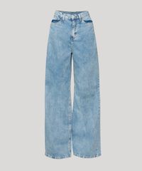 Calca-Jeans-Feminina-Mindset-Wide-Reta-Cintura-Super-Alta-Marmorizada-com-Bordado--Be-Kind--Azul-Claro-9980270-Azul_Claro_6