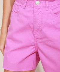 Short-de-Sarja-Feminino-Mindset-Cintura-Alta-com-Barra-a-Fio-Roxo-9978900-Roxo_4