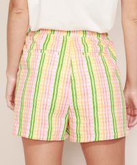 Short-Feminino-Mindset-Cintura-Super-Alta-Alfaiatado-Estampado-Xadrez-Vichy-Multicor-9981512-Multicor_2