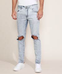 Calca-Masculina-Skinny-Destroyed-Azul-Claro-9967894-Azul_Claro_1