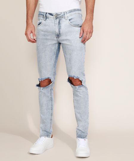 Calca-Masculina-Skinny-Destroyed-Azul-Claro-9967894-Azul_Claro_1
