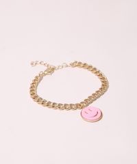 Pulseira-Feminina-de-Corrente-com-Pingente-Smile-Dourada-9976704-Dourado_2