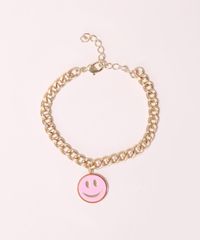 Pulseira-Feminina-de-Corrente-com-Pingente-Smile-Dourada-9976704-Dourado_3