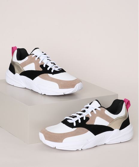 Tenis-Feminino-Oneself-Chunky-com-Recorte-Metalizado-Branco-9971052-Branco_1