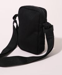 Shoulder Bag Masculina de Sarja Preta