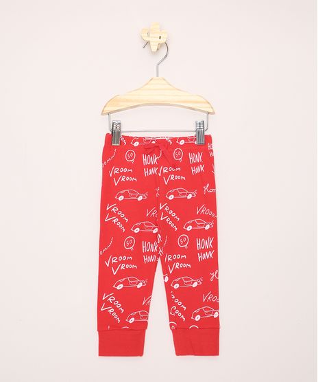 Calca-Infantil-Jogger-Estampada-de-Carrinhos-Vermelha-9957049-Vermelho_1