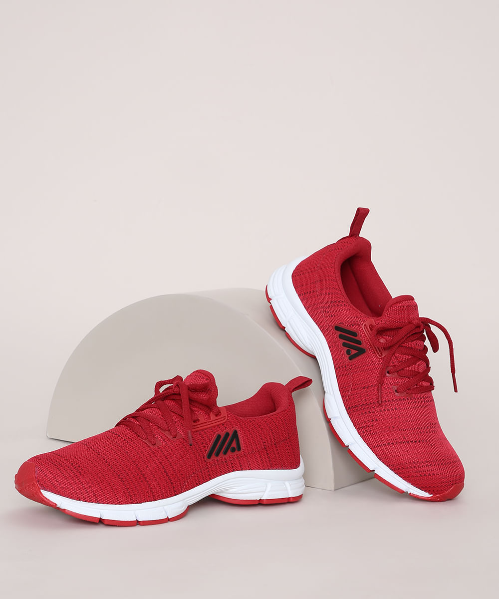 tenis esportivo feminino vermelho