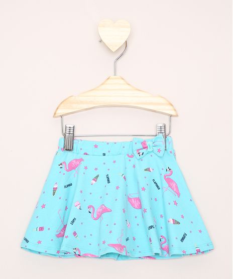 Short-Saia-Infantil-Estampado-Flamingos-Verde-Agua-9979133-Verde_Agua_1