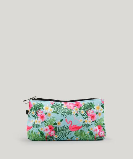 Necessaire-Estampada-de-Folhagens-e-Flamingos-Verde-Claro-8954735-Verde_Claro_1