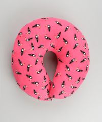 Kit-de-Apoio-de-Cabeca---Tapa-Olho-Estampado-de-Papagaios-Pink-8977147-Pink_2
