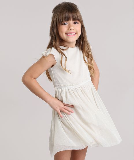 Vestido-em-Tule-com-Lurex-Bege-Claro-8865048-Bege_Claro_1