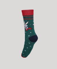 Meia-Feminina-Looney-Tunes-Cano-Alto-Verde-9970161-Verde_2
