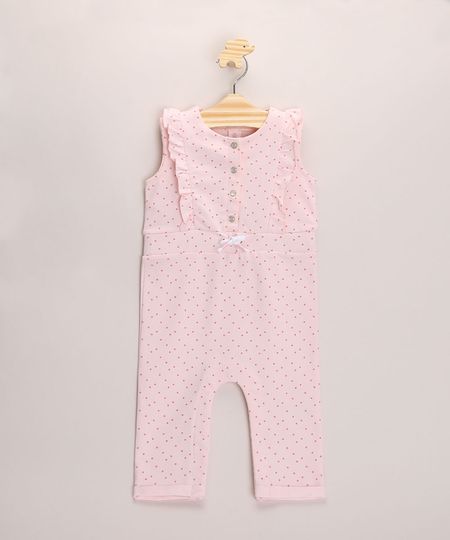 Macacao-Infantil-Estampado-de-Poa-com-Babados-Alca-Larga-Rosa-Claro-9957827-Rosa_Claro_1