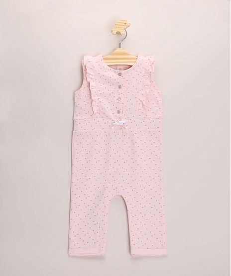Macacao-Infantil-Estampado-de-Poa-com-Babados-Alca-Larga-Rosa-Claro-9957827-Rosa_Claro_1