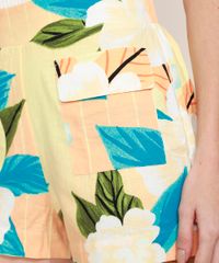 Short-Feminino-Alfaiatado-Cintura-Media-Estampado-de-Folhagem-Laranja-9957405-Laranja_4