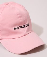 Bone-Masculino-Aba-Curva--Bad-Hair-Day--Rosa-9966351-Rosa_2