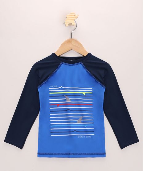 Camiseta-de-Praia-Infantil-Raglan-Tubarao-com-Protecao-Manga-Longa-UV50--Azul-Escuro-9964881-Azul_Escuro_1